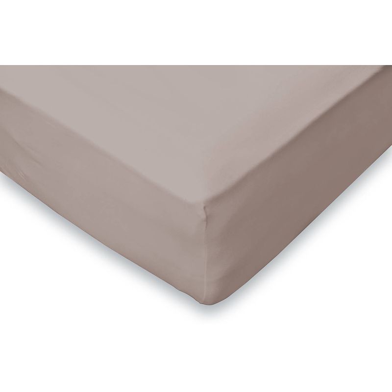 Foto van Elegance hoeslaken flanel 35cm hoekhoogte - taupe 120x200cm