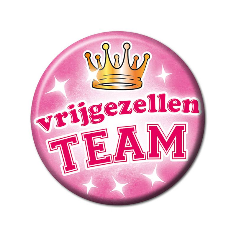 Foto van Paper dreams button klein - vrijgezellen team v