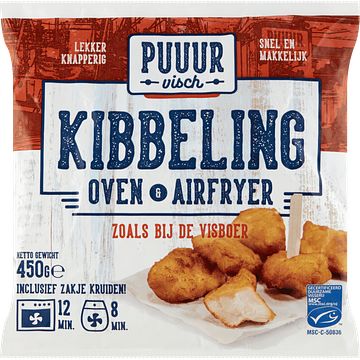 Foto van Puuur visch kibbeling oven & airfryer 450g bij jumbo