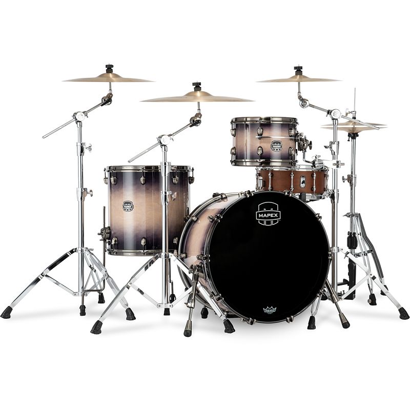 Foto van Mapex se426xhbpz saturn evolution hybrid rock exotic violet burst 3d. shellset