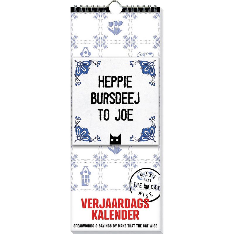 Foto van Make that the cat wise 2 - heppie bursdeej to joe verjaardagskalender - 13 x33 cm