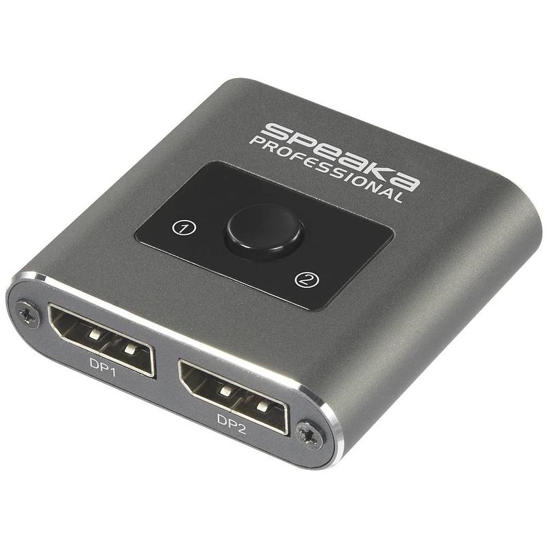 Foto van Speaka professional sp-bds-250 displayport-switch 2 poorten ultra hd-geschikt 7680 x 4320 pixel