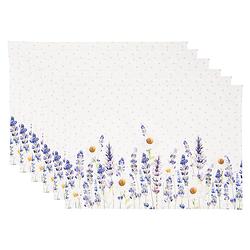 Foto van Haes deco - set van 6 placemats - 48x33 cm - 100% katoen - lavender field