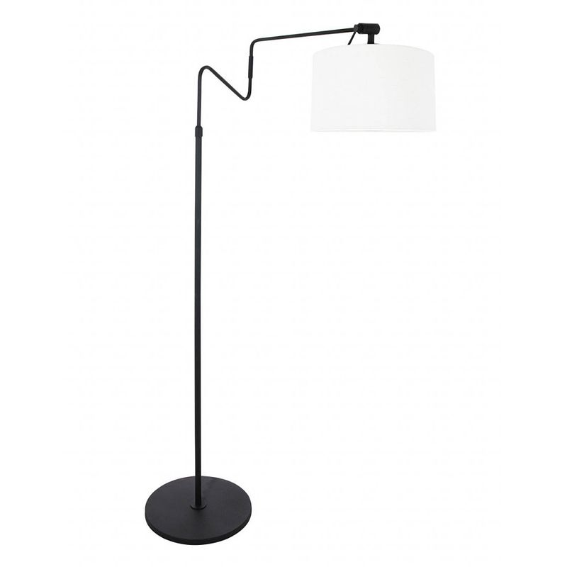 Foto van Steinhauer linstrøm vloerlamp -- wit en zwart