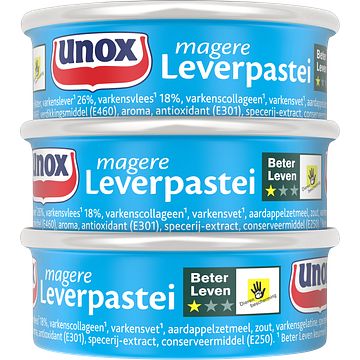 Foto van Unox leverpastei mager 168g bij jumbo