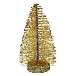 Foto van Peha kerstboom 13 cm glitter goud