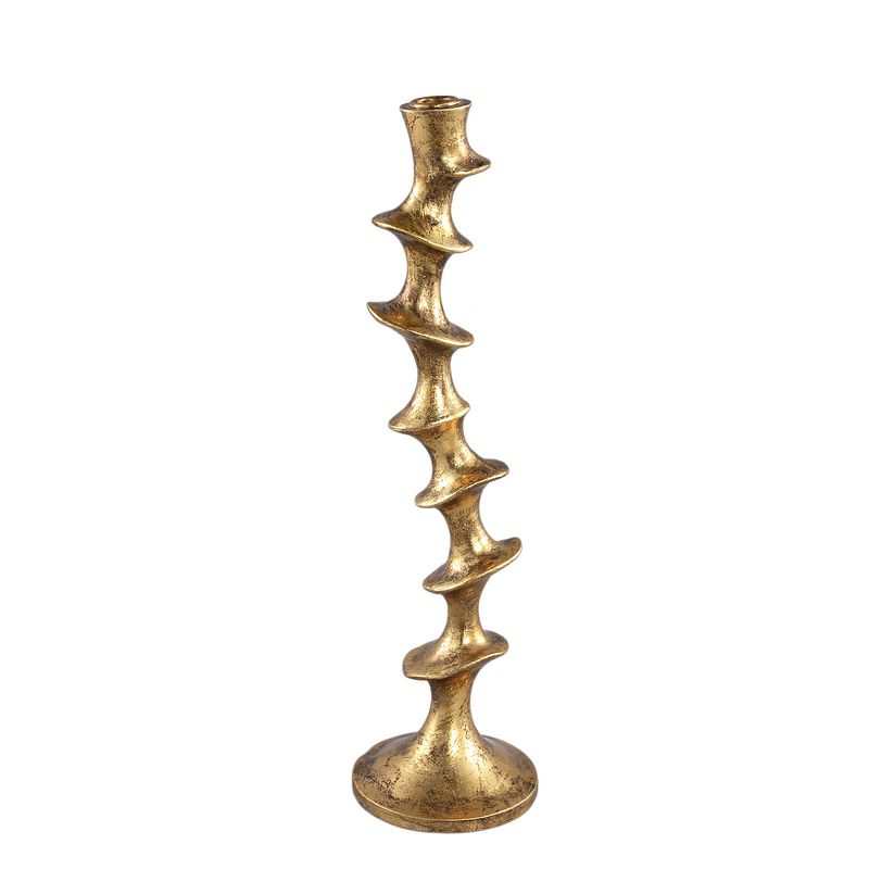 Foto van Ptmd movy gold poly candle holder l