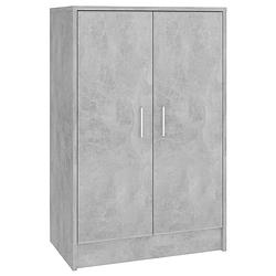 Foto van The living store schoenenkast basic - betongrijs - 60 x 35 x 92 cm