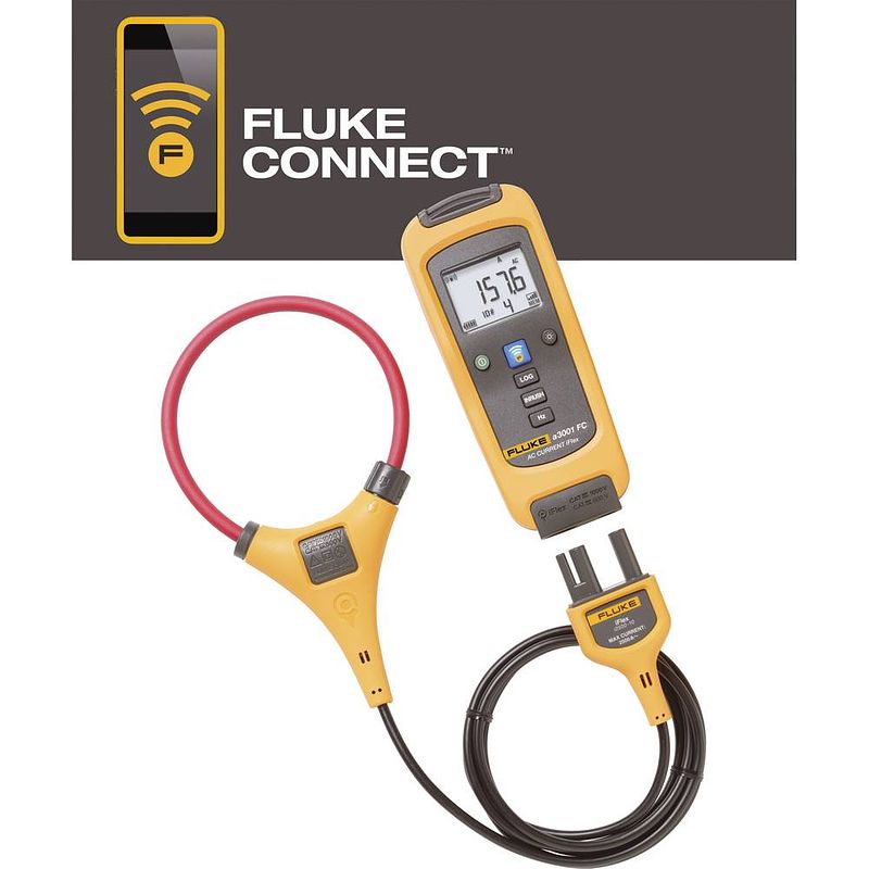 Foto van Fluke 4459439 stroomtang, multimeter digitaal datalogger cat iii 1000 v, cat iv 600 v weergave (counts): 2500