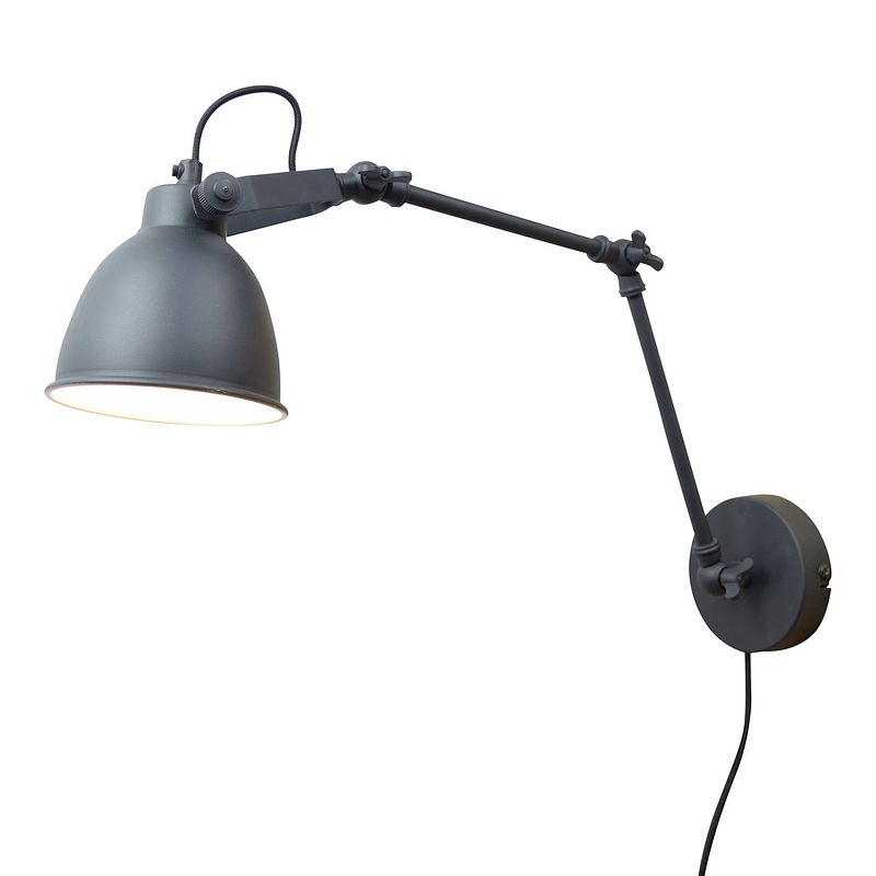 Foto van Urban interiors - desky wandlamp - zwart