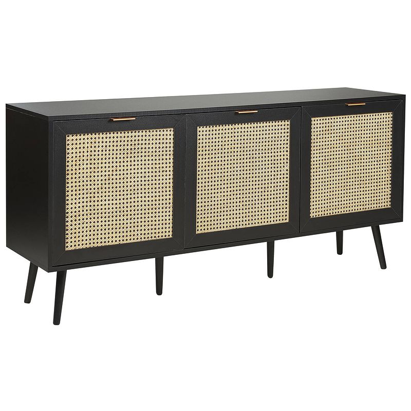 Foto van Beliani opoco - sideboard-zwart-mdf