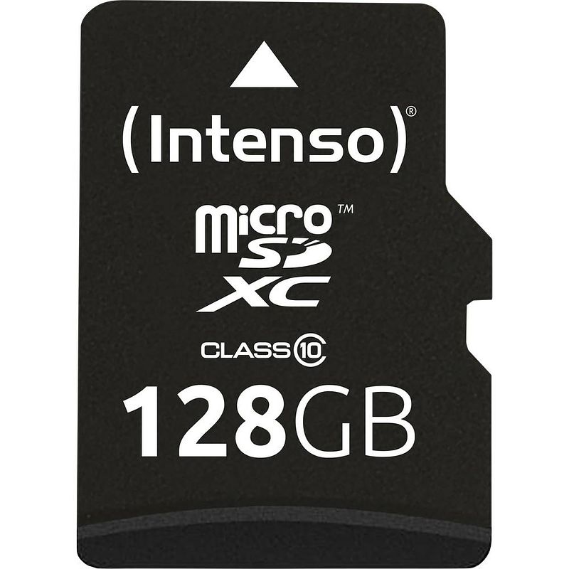 Foto van Intenso 3413491 microsdxc-kaart 128 gb class 10 incl. sd-adapter