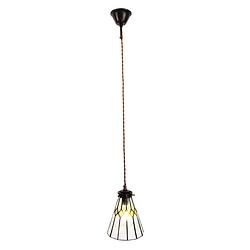 Foto van Clayre & eef transparente hanglamp tiffany ø 15*115 cm e14/max 1*40w 5ll-6194