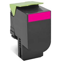 Foto van Lexmark toner cx510de 80c2xme origineel magenta 4000 bladzijden