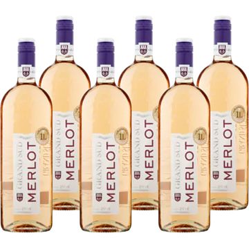 Foto van Grand sud merlot rose 6 x 1l bij jumbo