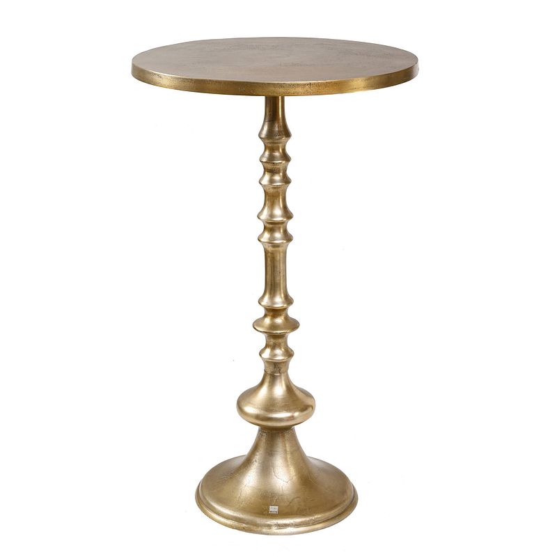 Foto van Ptmd gemma champagne alu sidetable round l