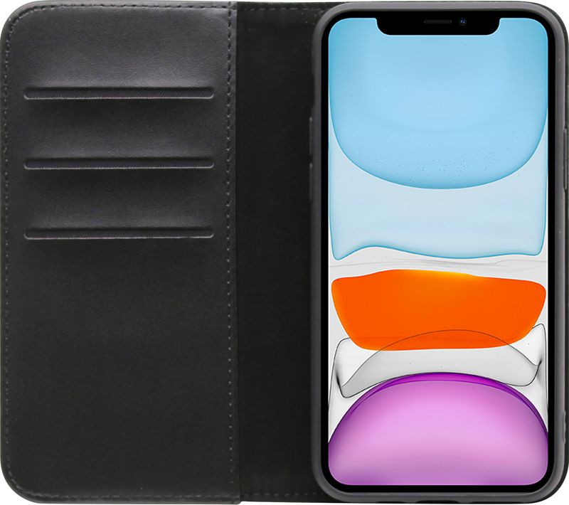 Foto van Bluebuilt apple iphone 11 book case leer zwart