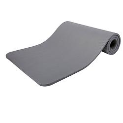 Foto van Yoga mat grijs 1 cm dik, fitnessmat, pilates, aerobics