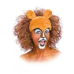 Foto van Carnival toys pruik leeuw polyester oranje/bruin one-size