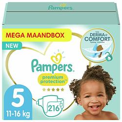 Foto van Pampers - premium protection - maat 5 - mega maandbox - 216 luiers