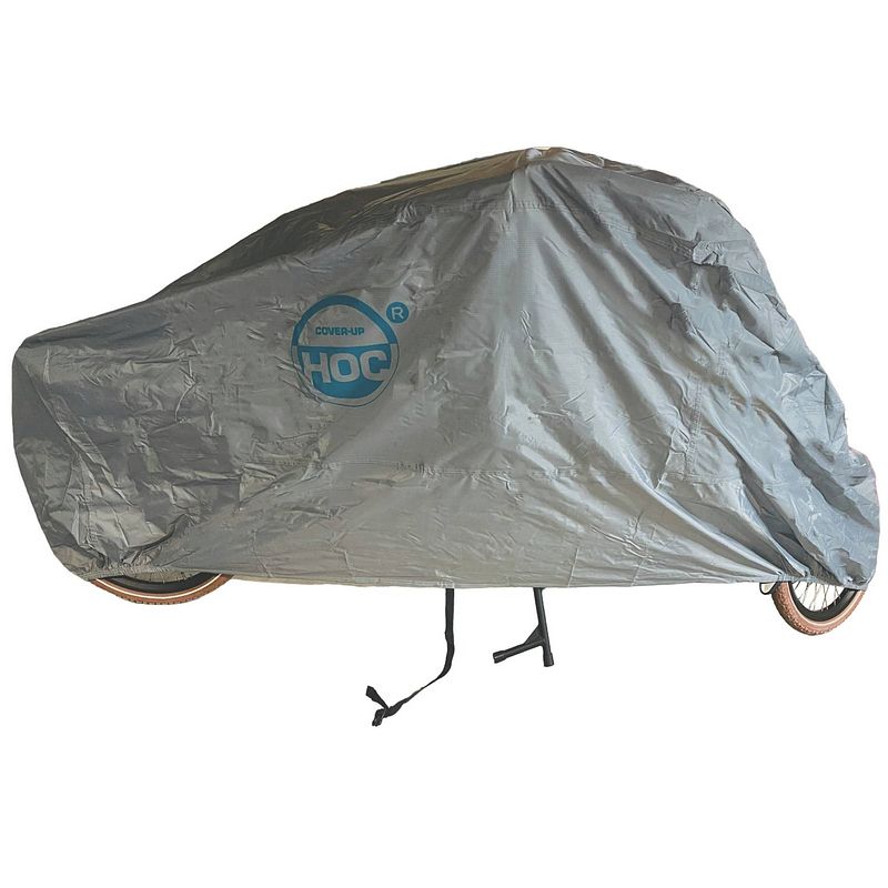 Foto van Cuhoc topkwaliteit bakfiets hoes (met huif) waterdicht - 3xl - 295x110x140cm - diamond label