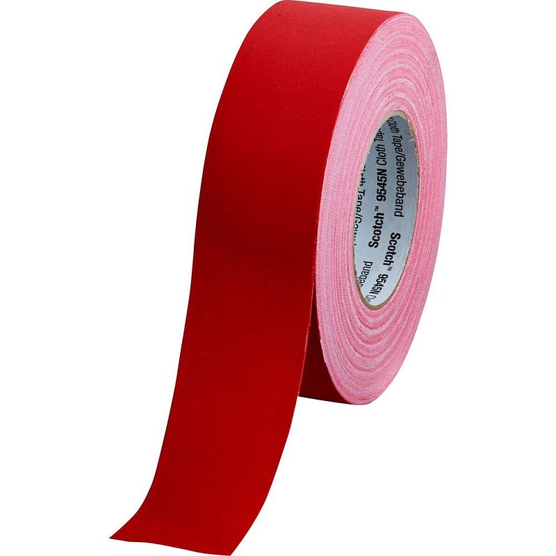 Foto van 3m 9545nr50 textieltape scotch rood (l x b) 50 m x 50 mm 1 stuk(s)