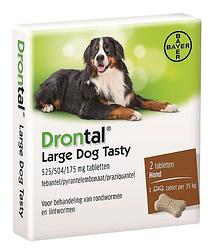 Foto van Drontal large dog tasty ontwormingsmiddel