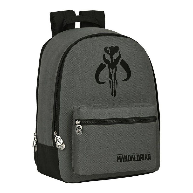 Foto van Schoolrugzak the mandalorian 632158596 zwart grijs (32 x 43 x 14 cm)