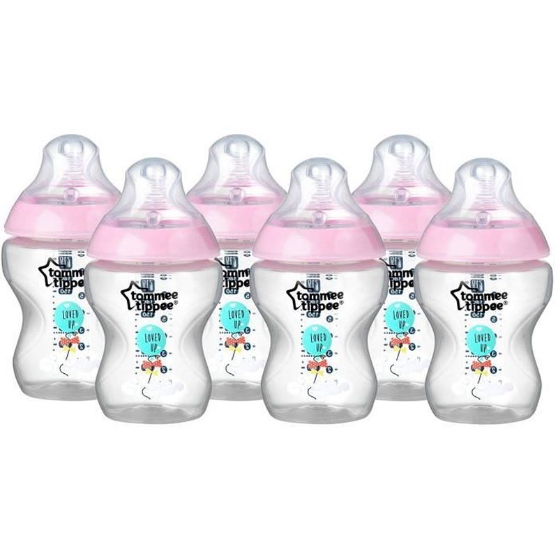 Foto van Tommee tippee bottle ctn 260ml x6 girl