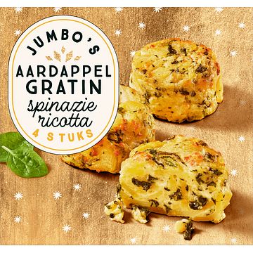 Foto van Jumbo aardappel gratin spinazie ricotta 4 stuks