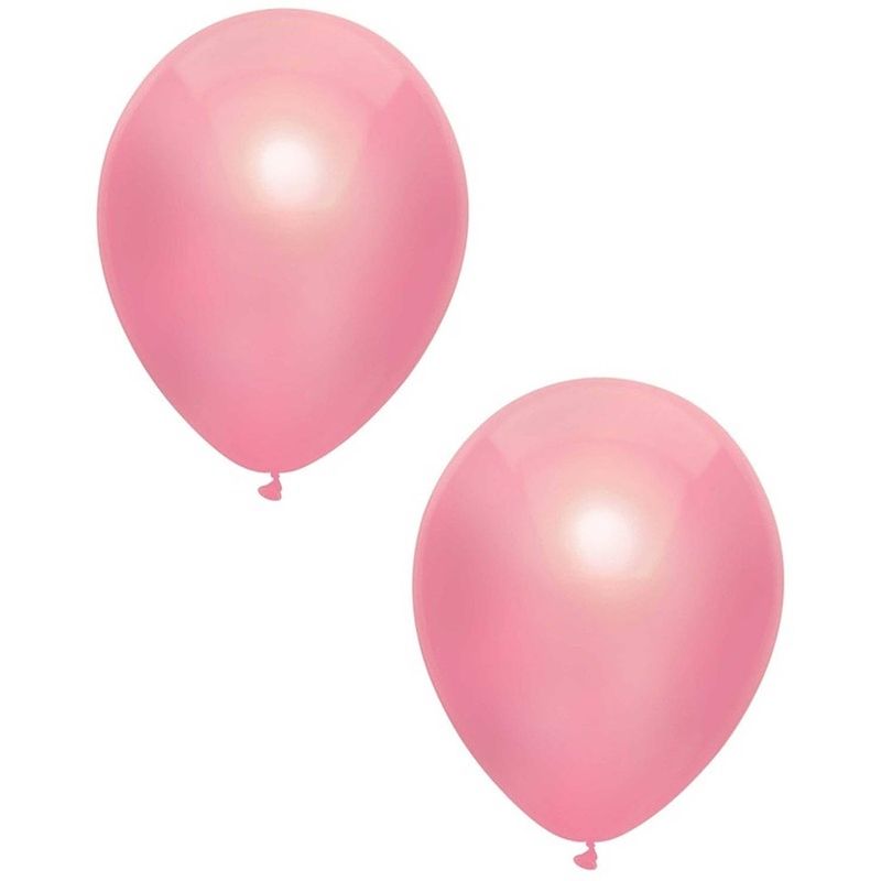 Foto van 40x roze metallic ballonnen 30 cm - ballonnen