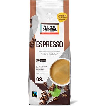 Foto van Fairtrade original espresso bonen 500g zak bij jumbo