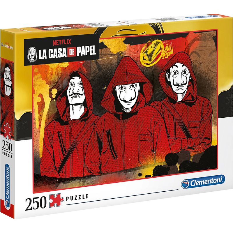 Foto van Clementoni legpuzzel la casa de papel 48 x 33 cm 250 stukjes