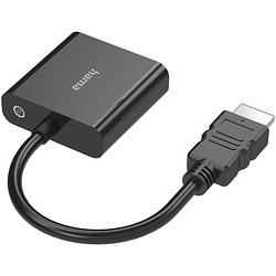 Foto van Hama adapter hdmi - vga met 3.5mm jack stereo optische kabel zwart