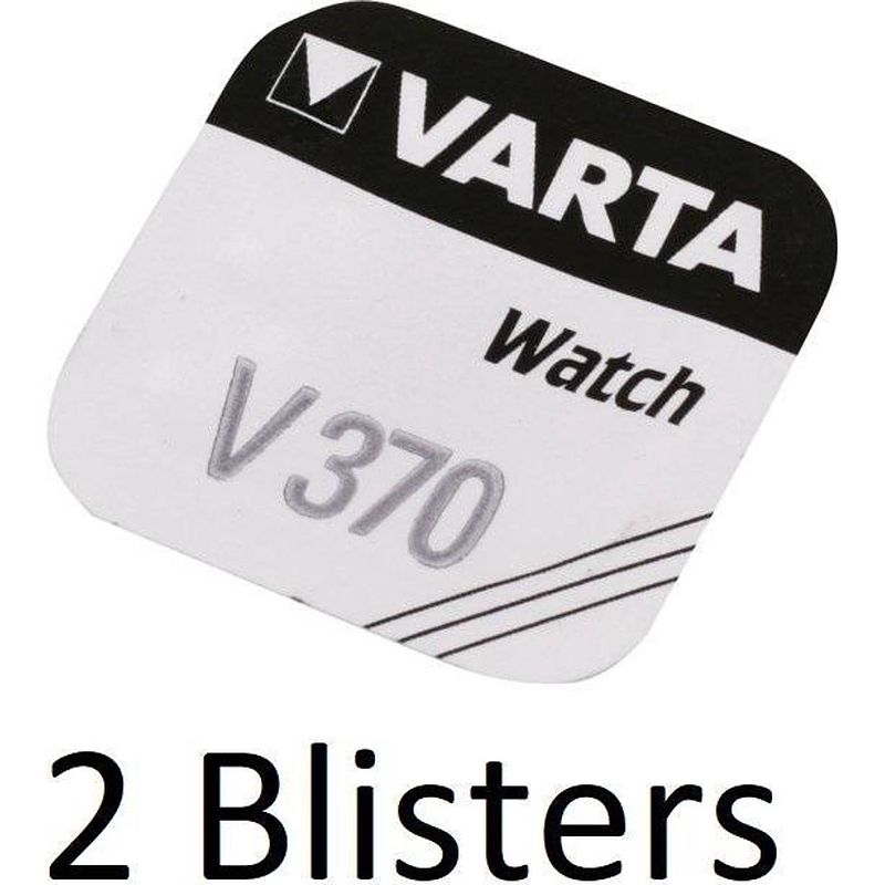 Foto van 2 stuks (2 blisters a 1 st) varta v370 zilveroxide 1.55v niet-oplaadbare batterij