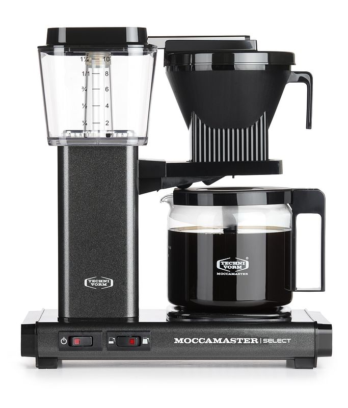 Foto van Moccamaster kbg select koffiefilter apparaat antraciet