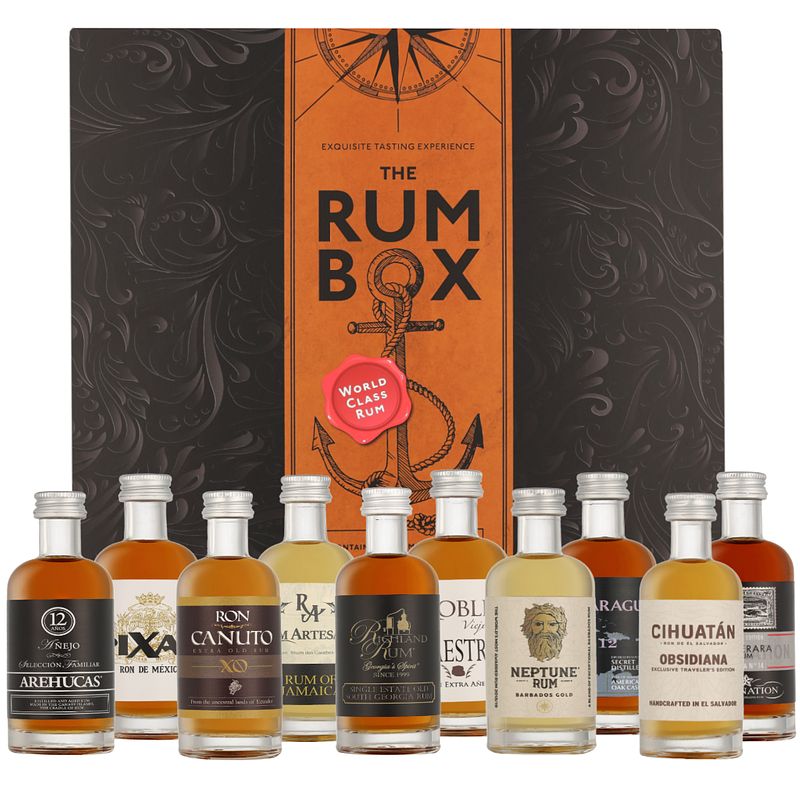 Foto van The rum box ii by world class rum (10 x 5cl)