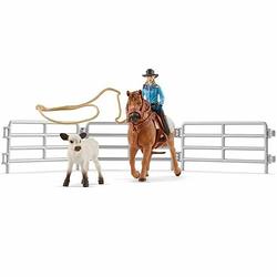 Foto van Pop schleich cowgirl team roping fun