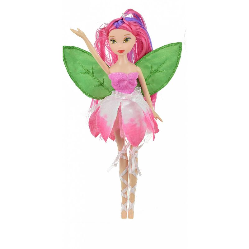 Foto van Toi-toys tienerpop bloemenfee roze 22 cm