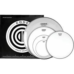 Foto van Code drum heads generator coated rock set drumvellen set 10-12-16-14-22