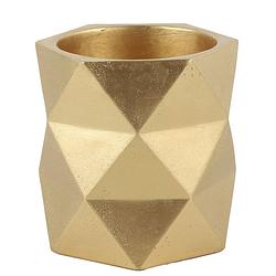 Foto van Non-branded bloempot rombo 10 x 10 cm keramiek goud