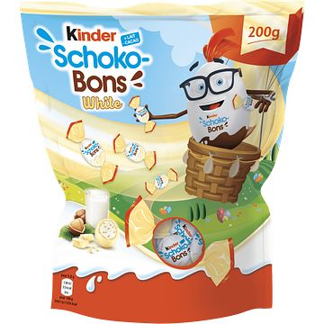 Foto van Kinder schokobons white 200g bij jumbo