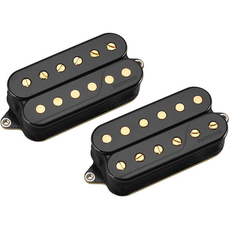 Foto van Fishman prf-cc6-lb2 fluence scott lepage pickup set black custom series