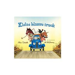 Foto van Kleine blauwe truck