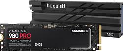 Foto van Samsung 980 pro 500gb m.2 + be quiet! mc1 m2 ssd cooler