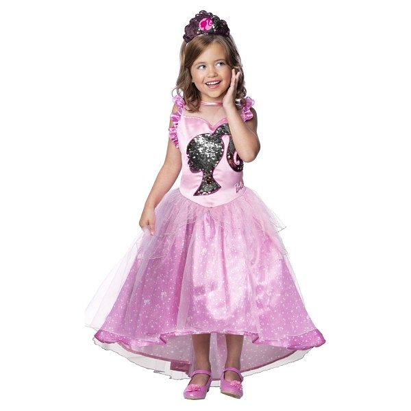 Foto van Kostuum barbie princess jurk 5-6 jaar