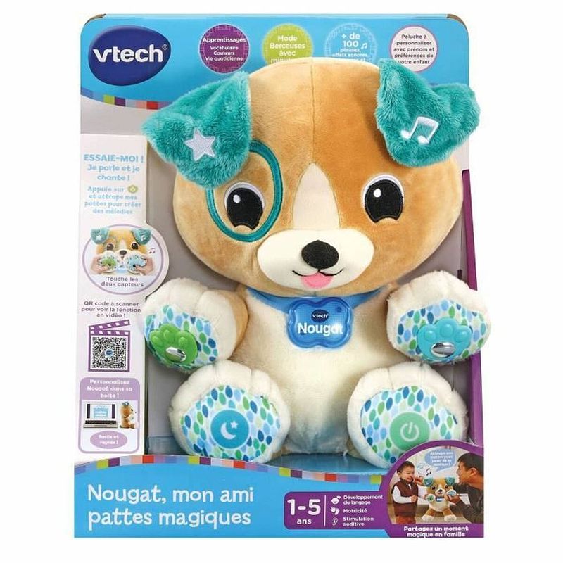 Foto van Knuffel vtech nougat, my magic paws friend 1-5 jaar muzikaal