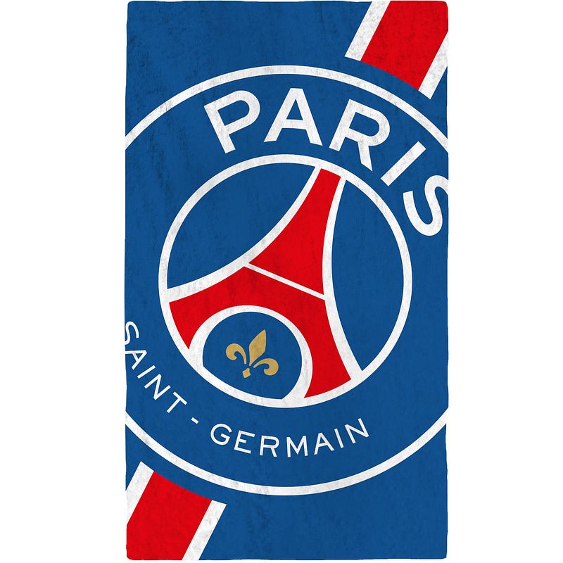 Foto van Paris saint germain strandlaken cropped - 70 x 120 cm - blauw