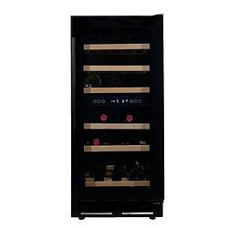 Foto van Vinata wijnklimaatkast premium met zwarte deur - 32 flessen