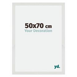 Foto van Fotolijst 50x70cm wit mat mdf mura